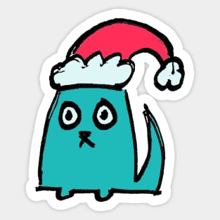 Christmas Cat Sticker